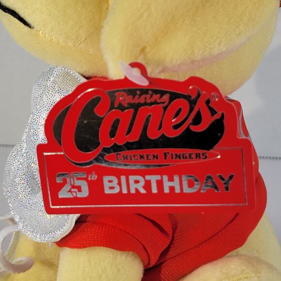 Raising Cane's 25th Birthday Dog Plush, Collectible Stuffed Animal - Picture 7 of 16
